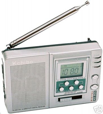 New am fm sw kchibo 9 band world radio kk-959 w/ cloc