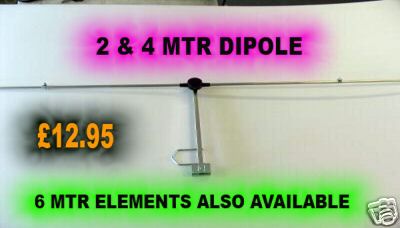 2 & 4 mtr dipole *** best buy on ebay ****