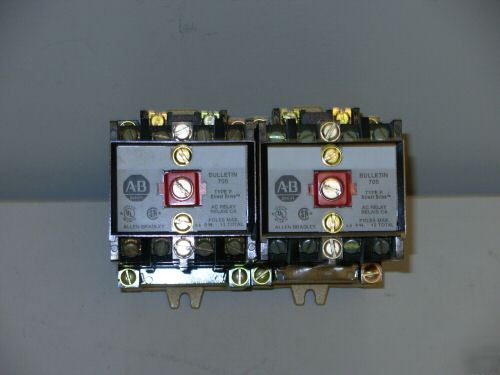 Allen bradley type p drive ac relays 700-P400A1 lot