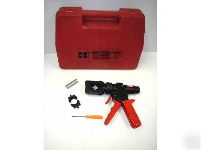 Huskie ep-36 small hydraulic crimper w 2 dies +case ln