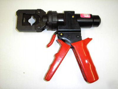 Huskie ep-36 small hydraulic crimper w 2 dies +case ln