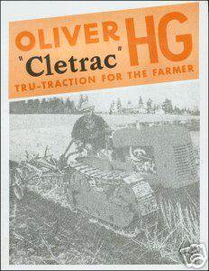 Oliver cletrac hg tru-traction for the farmer catalog