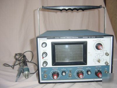 Vintage oscilloscope dual trace heath company