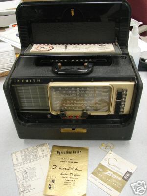 Zenith trans-oceanic transoceanic short wave radio 