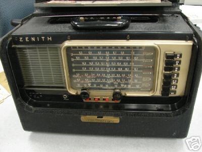 Zenith trans-oceanic transoceanic short wave radio 