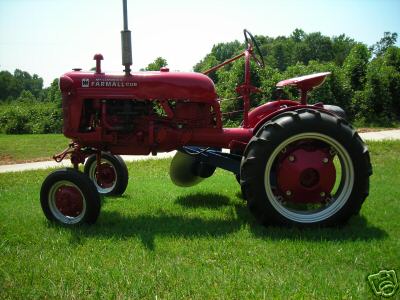 1950 farmall cub with side plow rare