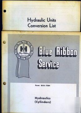 2 international ih tractor service manuals - hydraulics