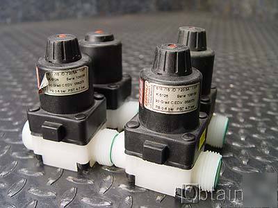 4 ea. used gemu valves DN15PN6PVDF