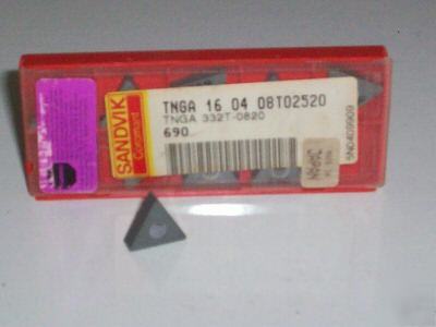 New 30 sandvik ceramic inserts tnga 332T-0820 last set 