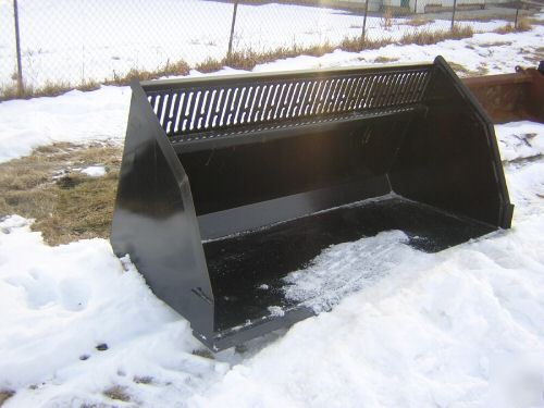 Skid steer 6 foot snow bucket skidsteer **no **