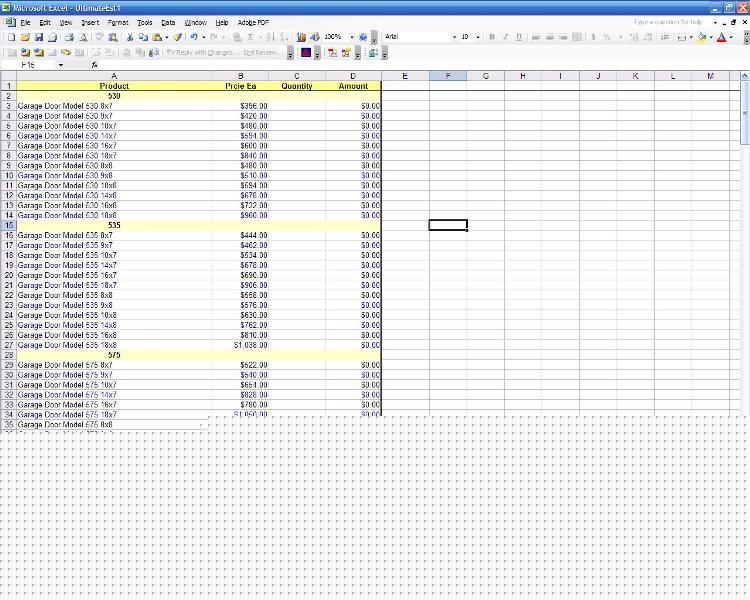 Spreadsheet, residential, contractor, excel