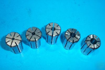 5 pc. set DA180 collets 180DA kennametal parlec 180 da