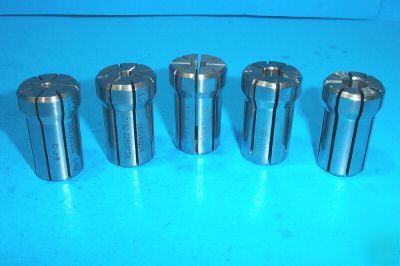 5 pc. set DA180 collets 180DA kennametal parlec 180 da