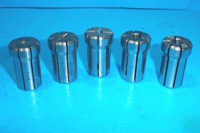 5 pc. set DA180 collets 180DA kennametal parlec 180 da