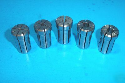 5 pc. set DA180 collets 180DA kennametal parlec 180 da