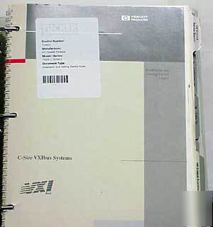 Agilent hp 75000 c series: vxibus systems manuals