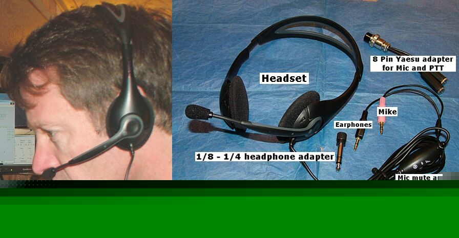 Boom mike headset yaesu 847 920 990 1000MP 2000