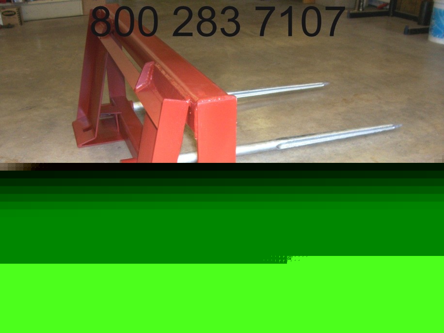 Hay bale bobcat loader carrier 3 spear spike prong 39