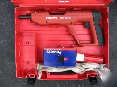 Hilti dx E72 powder actuated stud gun w case