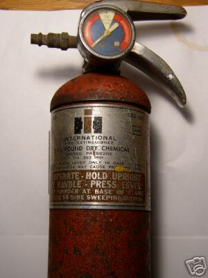 International harvester fire extinguisher