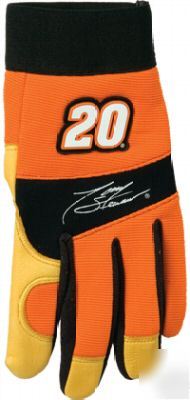 New tony stewart leather gloves - large - 