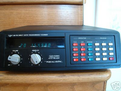 Realistic uhf/vhf am-fm programmable scanner PRO2020