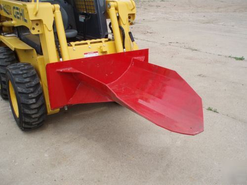 Skid steer tree spade with quick attach mount