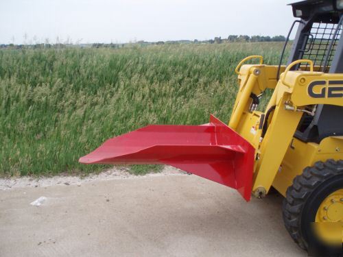 Skid steer tree spade with quick attach mount