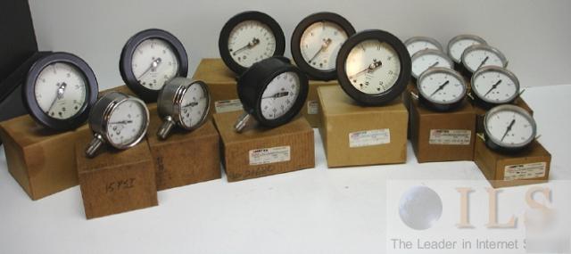 Various ametek solfrunt psi u.s. gauges lot of 15