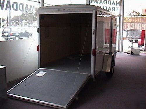 6X12, 12' enclosed cargotrailer, motorcycle ready