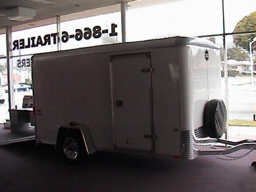 6X12, 12' enclosed cargotrailer, motorcycle ready