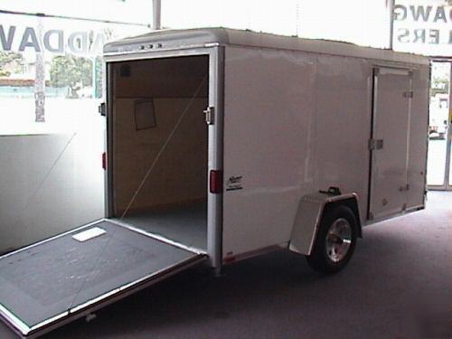 6X12, 12' enclosed cargotrailer, motorcycle ready