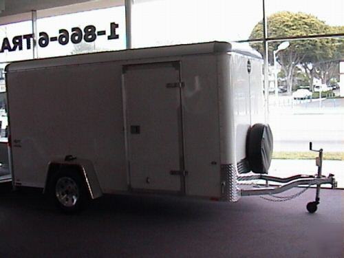 6X12, 12' enclosed cargotrailer, motorcycle ready