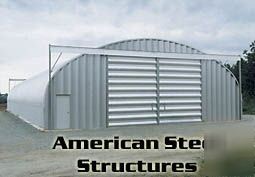 American steel buildings S25X50X16 metal storage barn