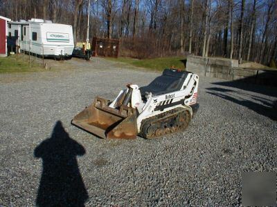 Bobcat MT50 mini track walk behind skid steer