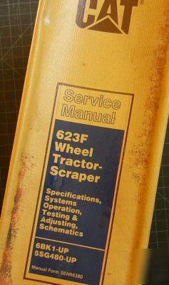 Cat caterpillar 623F wheel scraper service manual shop