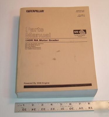 Caterpillar parts book - 140H na motor grader - vol-1