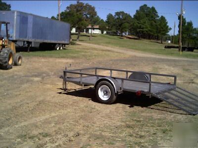 New 2007 5' x 10' utility lowboy trailer w/mso