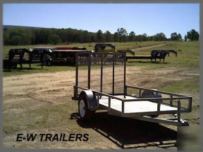 New 2007 5' x 10' utility lowboy trailer w/mso