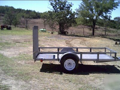 New 2007 5' x 10' utility lowboy trailer w/mso