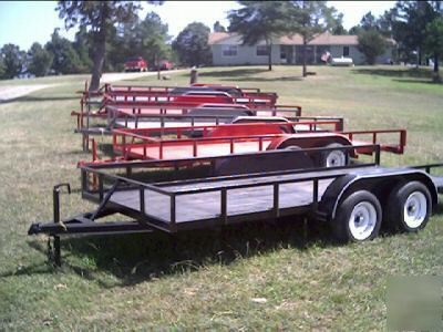 New 2007 5' x 10' utility lowboy trailer w/mso