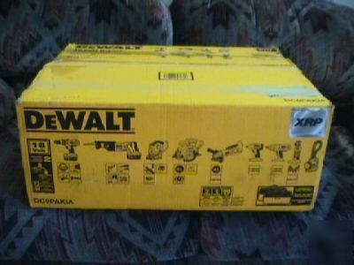 New dewalt 9 tool, 18V, xrp kit, DC9PAK1A, in box