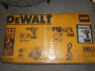 New dewalt DC4PAKI 5PC 18V xrp combo kit brand in box 