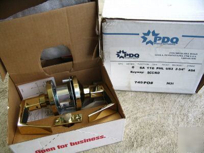 Six pdq entrance door lock lever handle commercial 