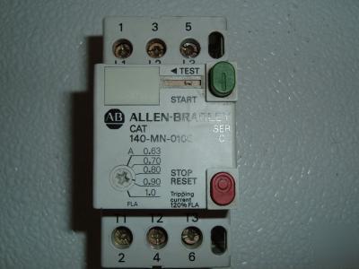 Allen bradley motor starter 140-mn-0100 series c