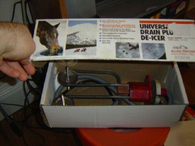 Allied universal drain plug de-icer stock tank heater