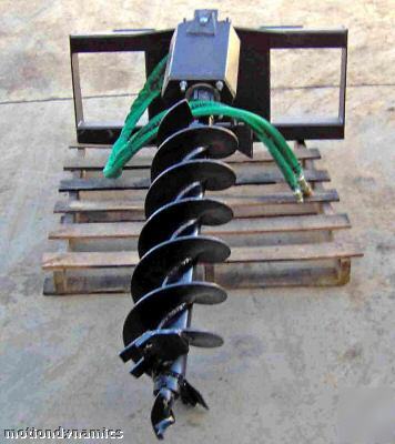 Bobcat skid steer auger bit post hole digger attachment