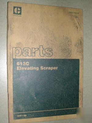 Caterpillar 613C elevating scraper parts manual cat 93X