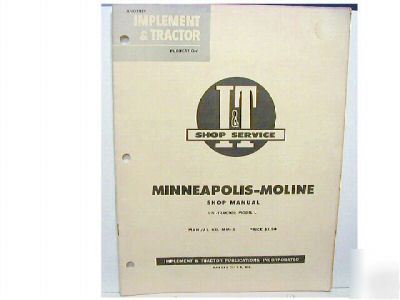 I&t shop manual minneapolis moline uni-tractor model l