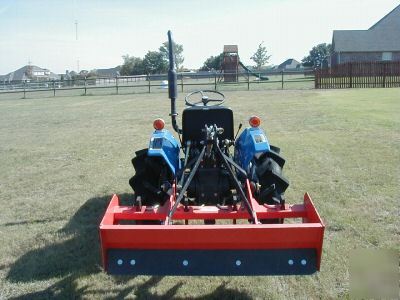 Mitsubishi D1500 ii compact tractor with box blade